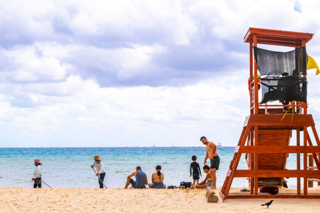 Lifeguard Station in Playa del Carmen, Mexico