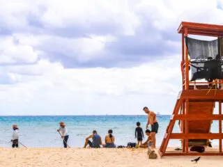 Lifeguard Station in Playa del Carmen, Mexico