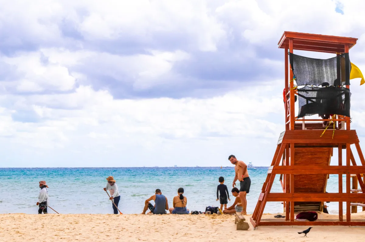 Lifeguard Station in Playa del Carmen, Mexico