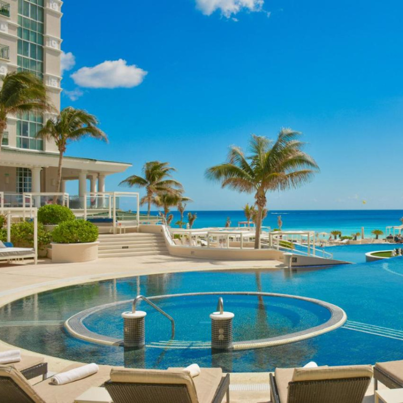 Pool Area at Sandos Cancun