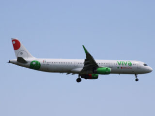 Viva Aerobus Plane in the Sky