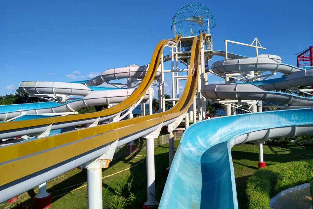 Water Slides at a Cancun Water Park