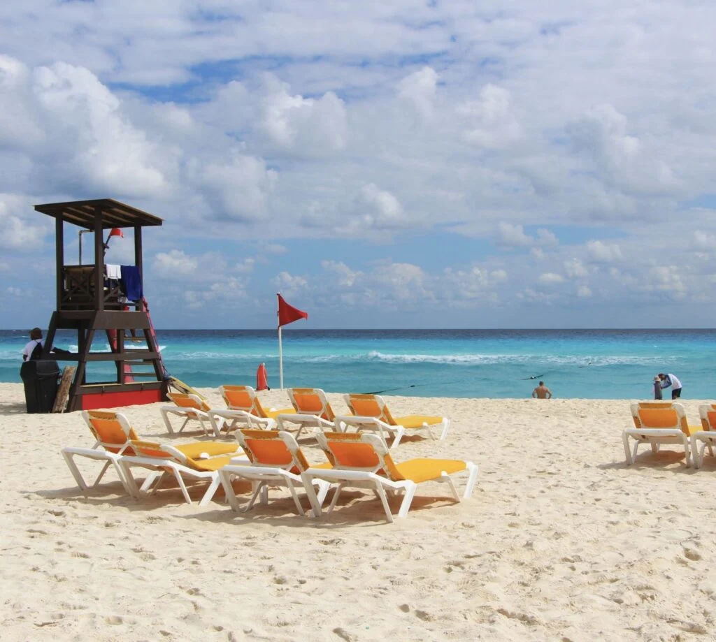 Lifeguard station on beach
