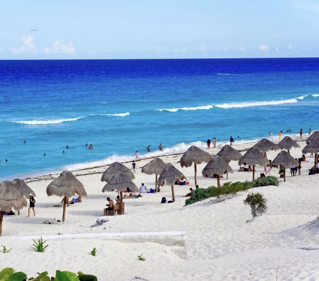 White sand Beach Cancun