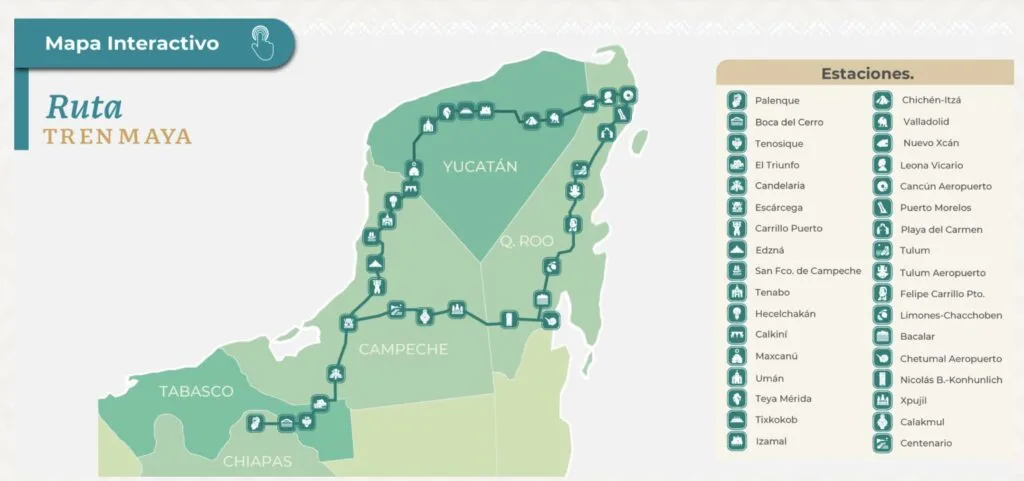 Maya Train Route