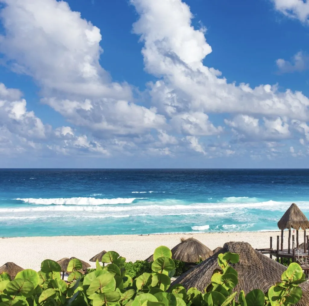 Beach near costa mujeres
