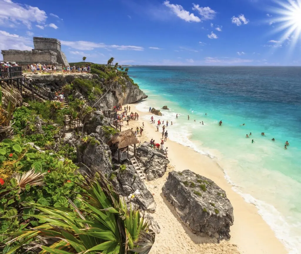 Tulum ruins and beach