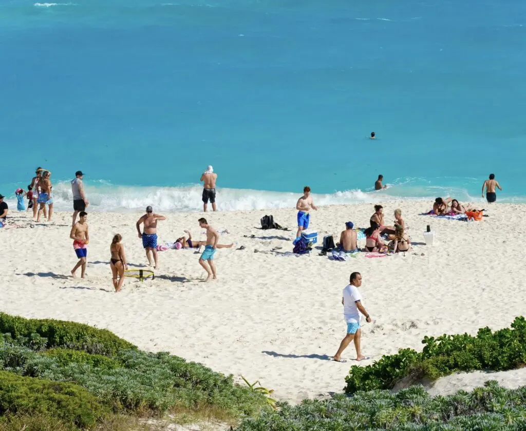 Travelers on Beach