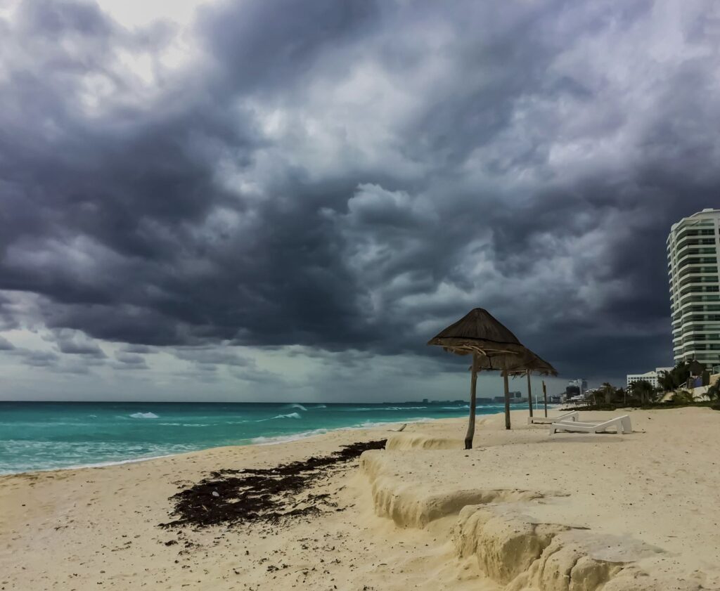 Dark Storm Clouds Rain Cancun