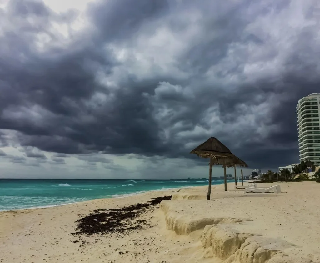 Dark Storm Clouds Rain Cancun