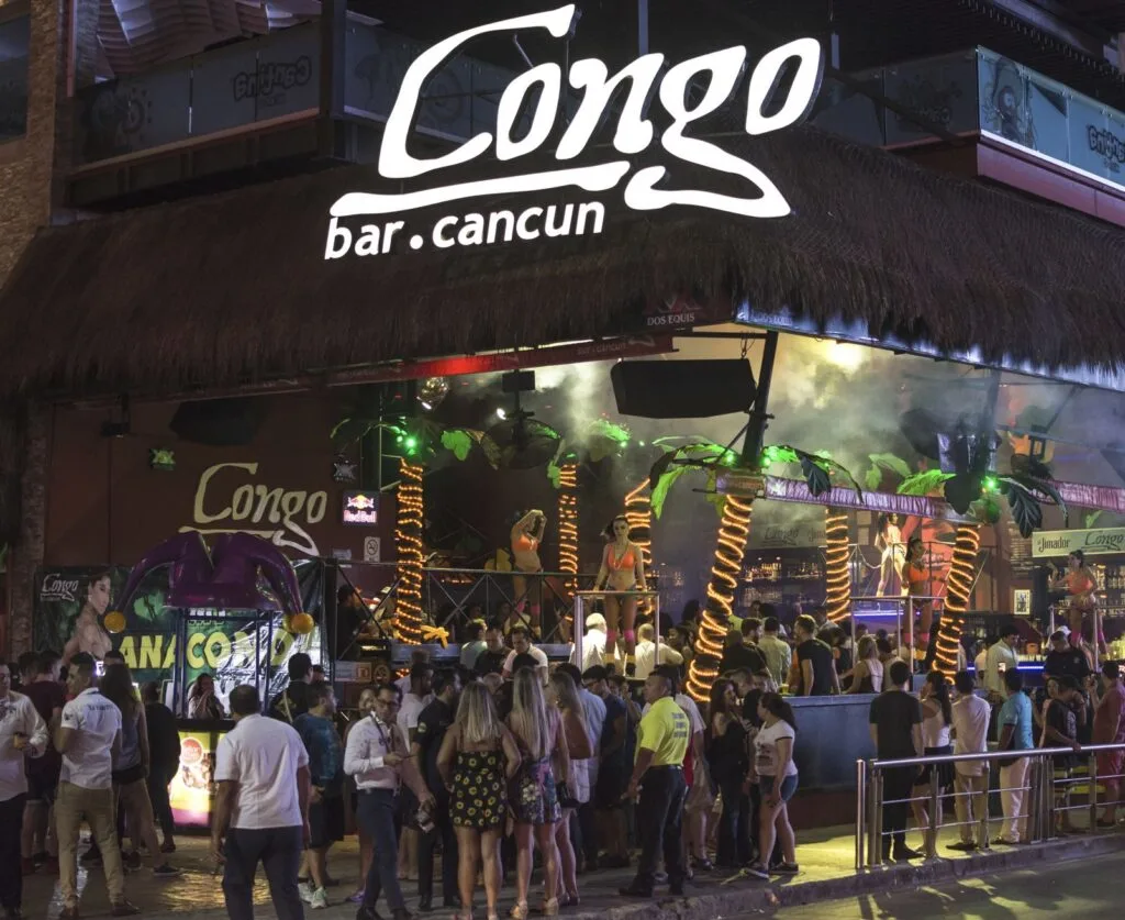 Party at Night in cancun