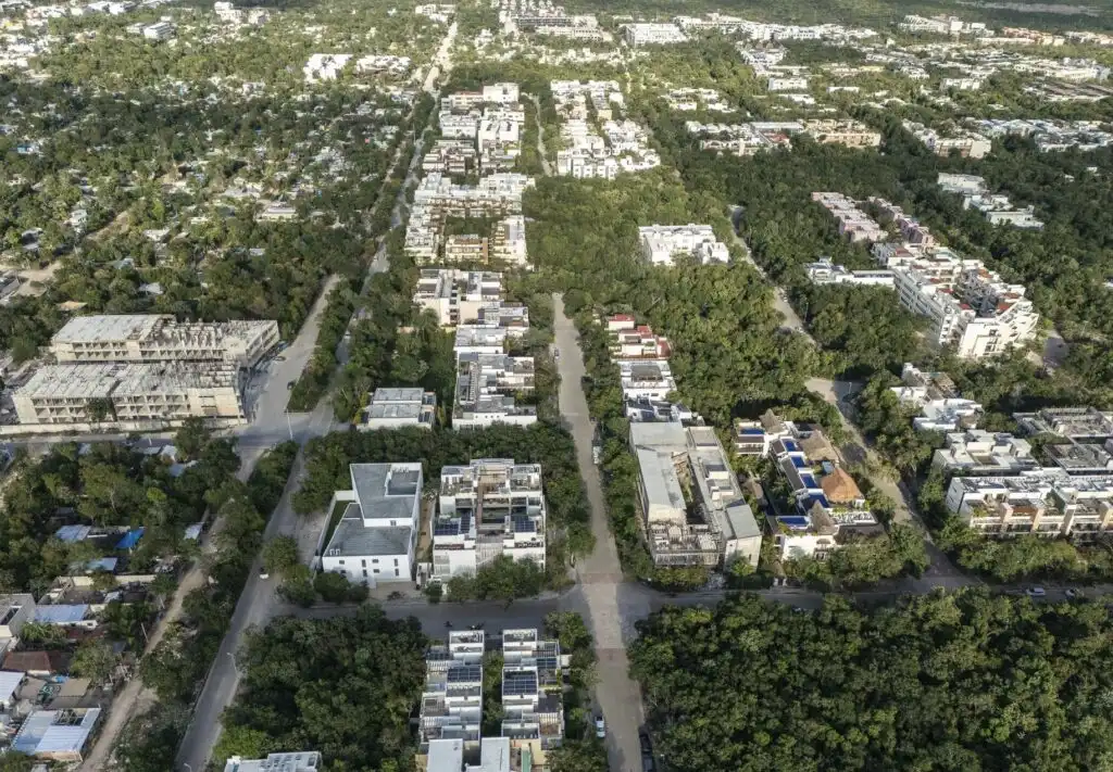 Aerial View Tulum Condos