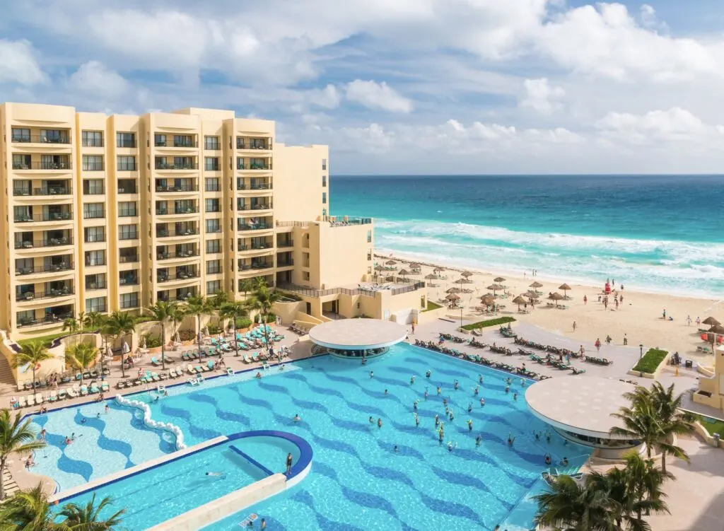 Busy Cancun Resort