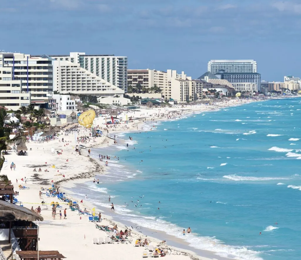 Cancun Hotel zone beach