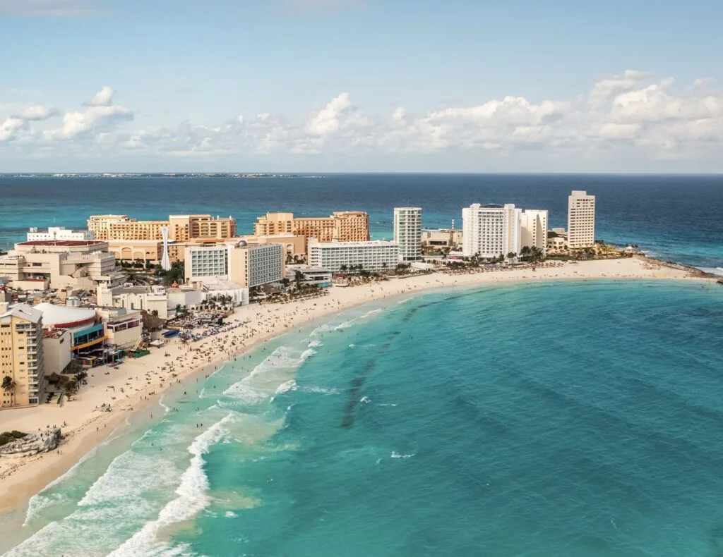 Cancun hotel zone.