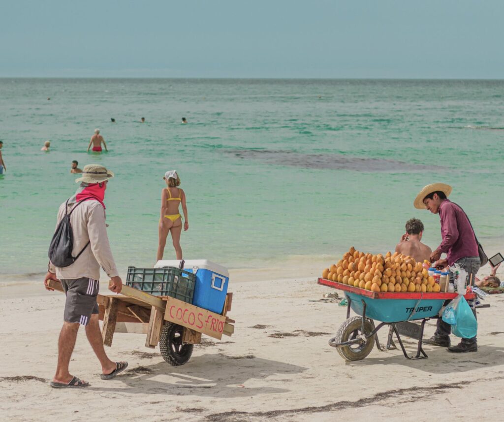 Food a drink vendors beach