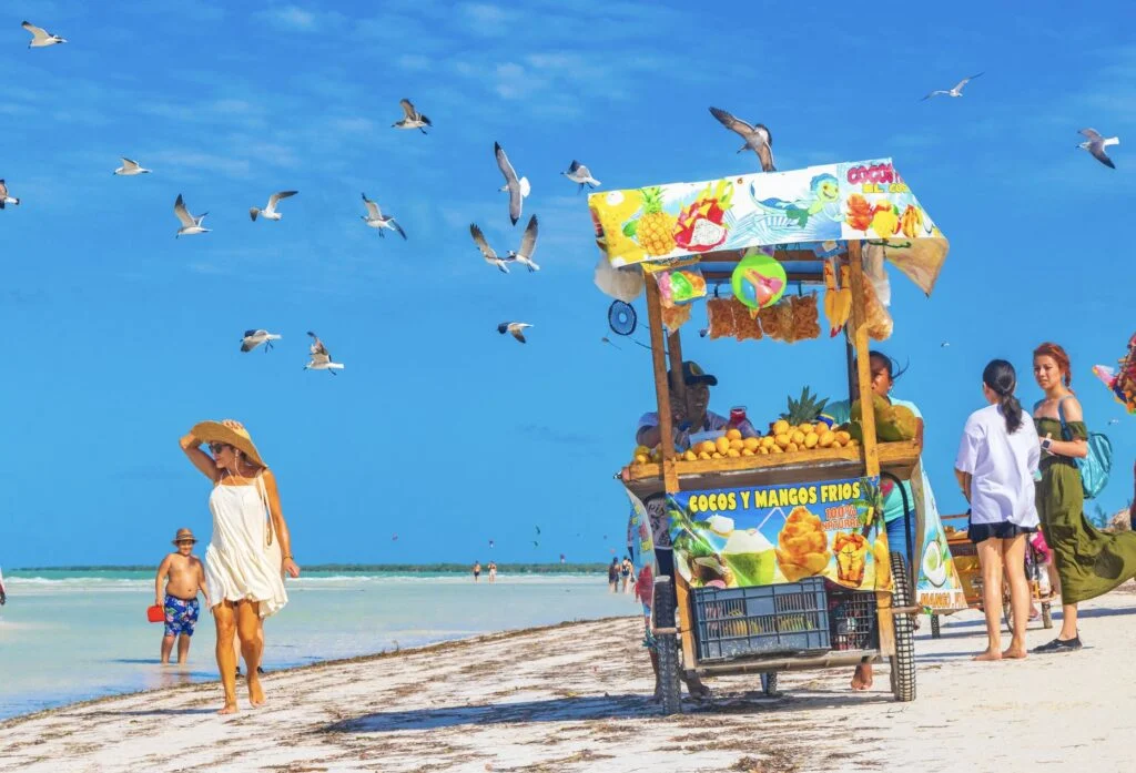 Fruit vendor seller beach