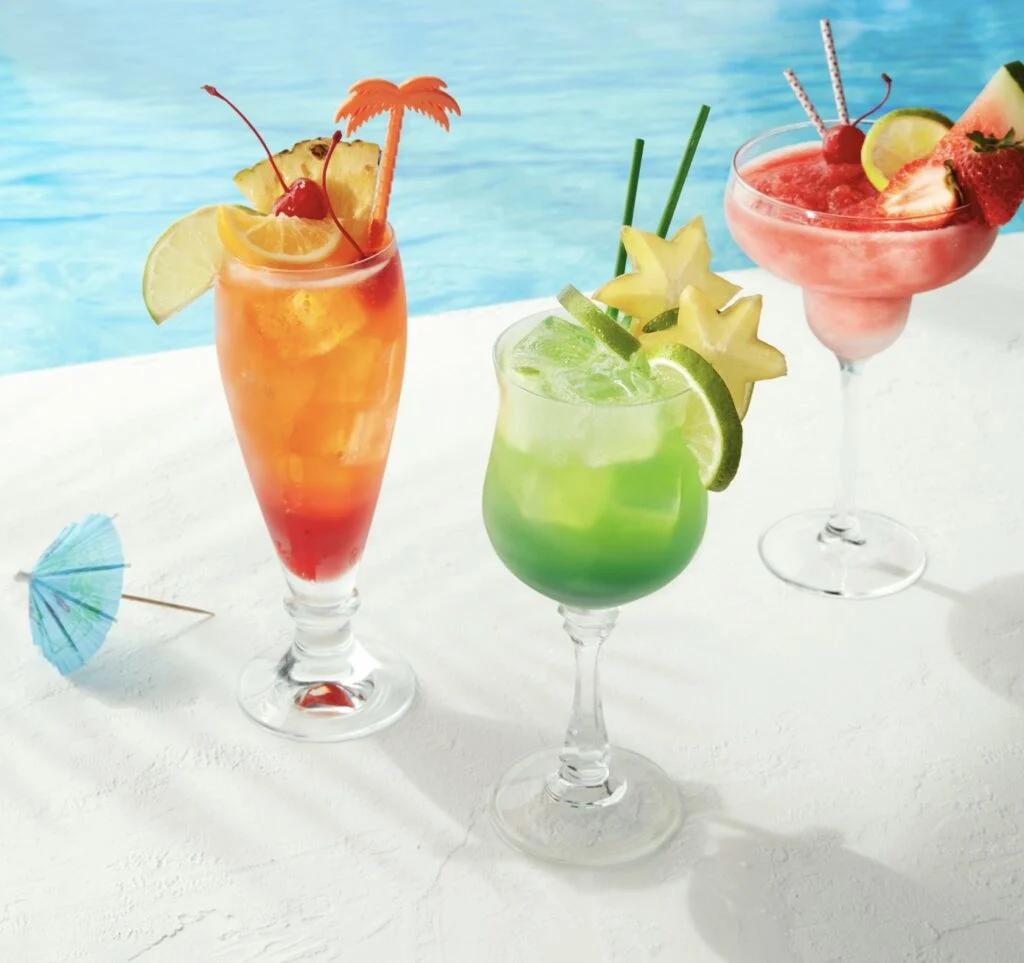 Mocktails by pool