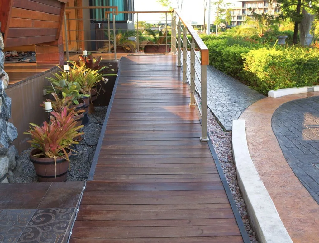 Ramp at resort for wheelchairs