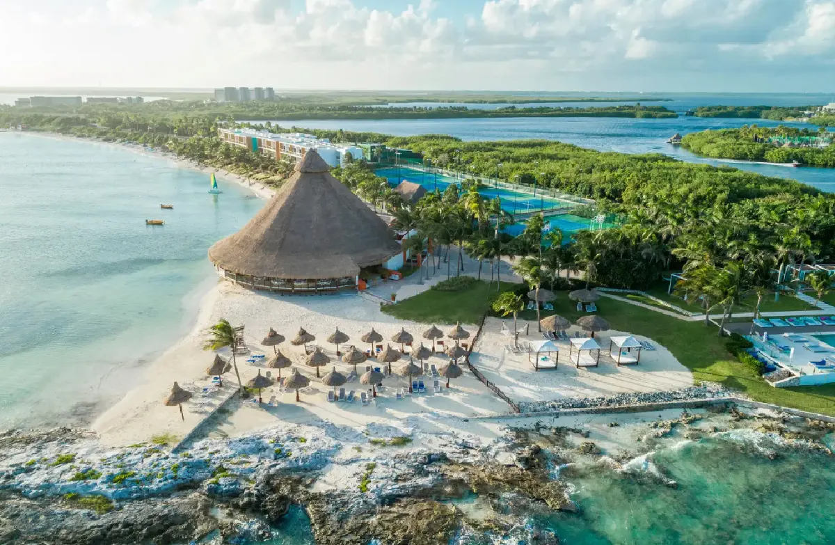 Club Med Cancun Aerial View