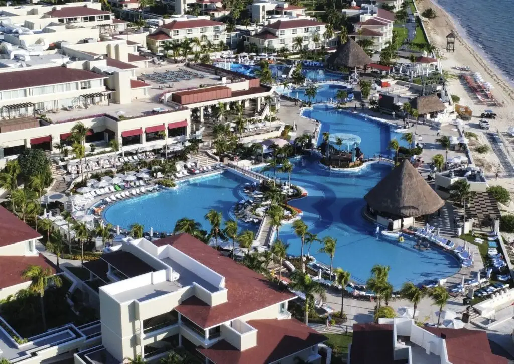 Moon Place resort aerial view