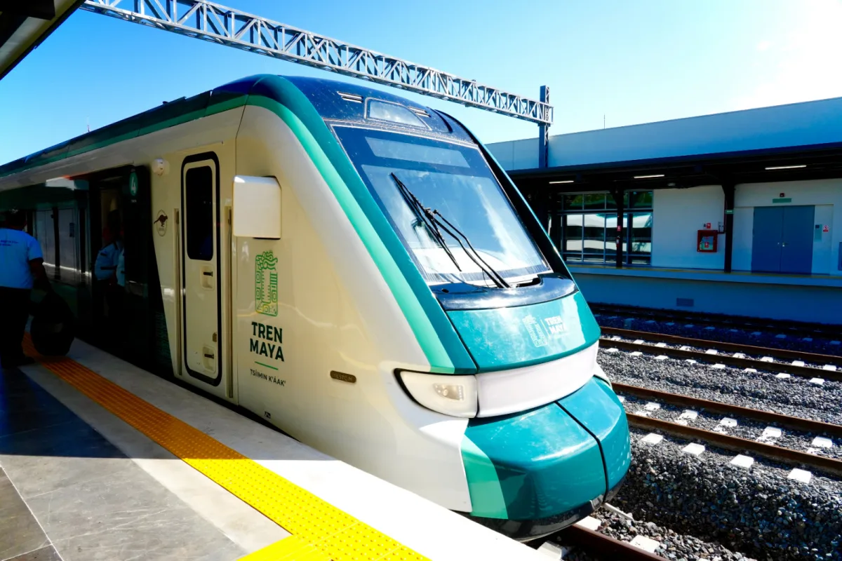 Maya train in station
