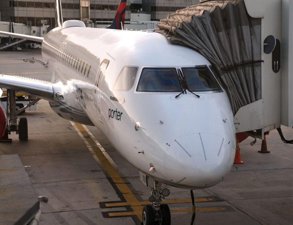 Porter Airlines at gate 