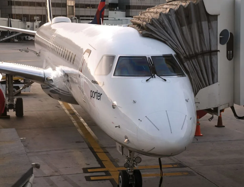 Porter Airlines at gate