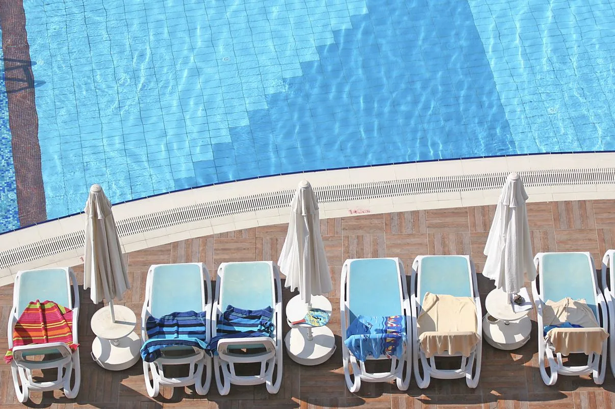 Pool chairs reserved