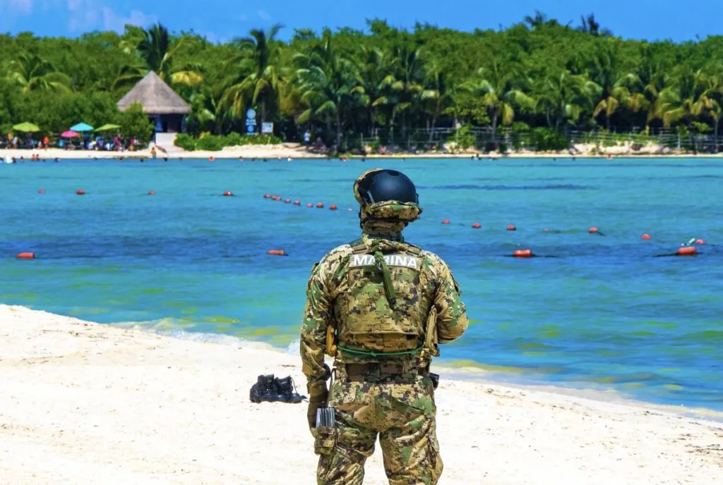 Why There Are Military Soldiers On The Beaches of Cancun & The Riviera Maya