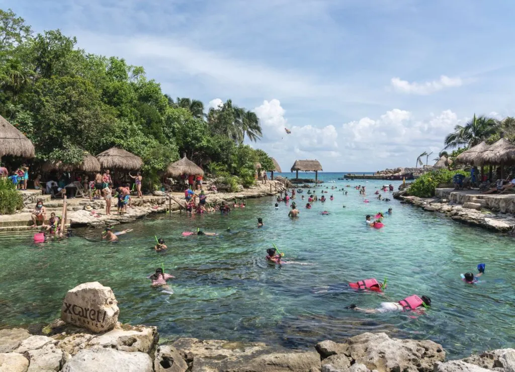 Xcaret lagoon