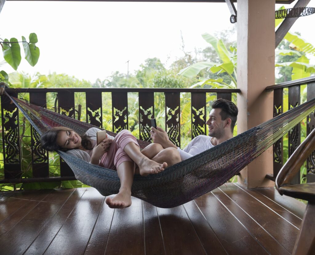 Couple in Hammock vacation