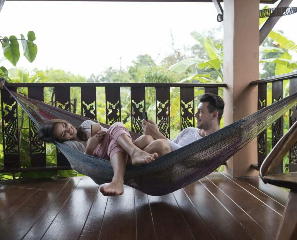 Couple in Hammock vacation