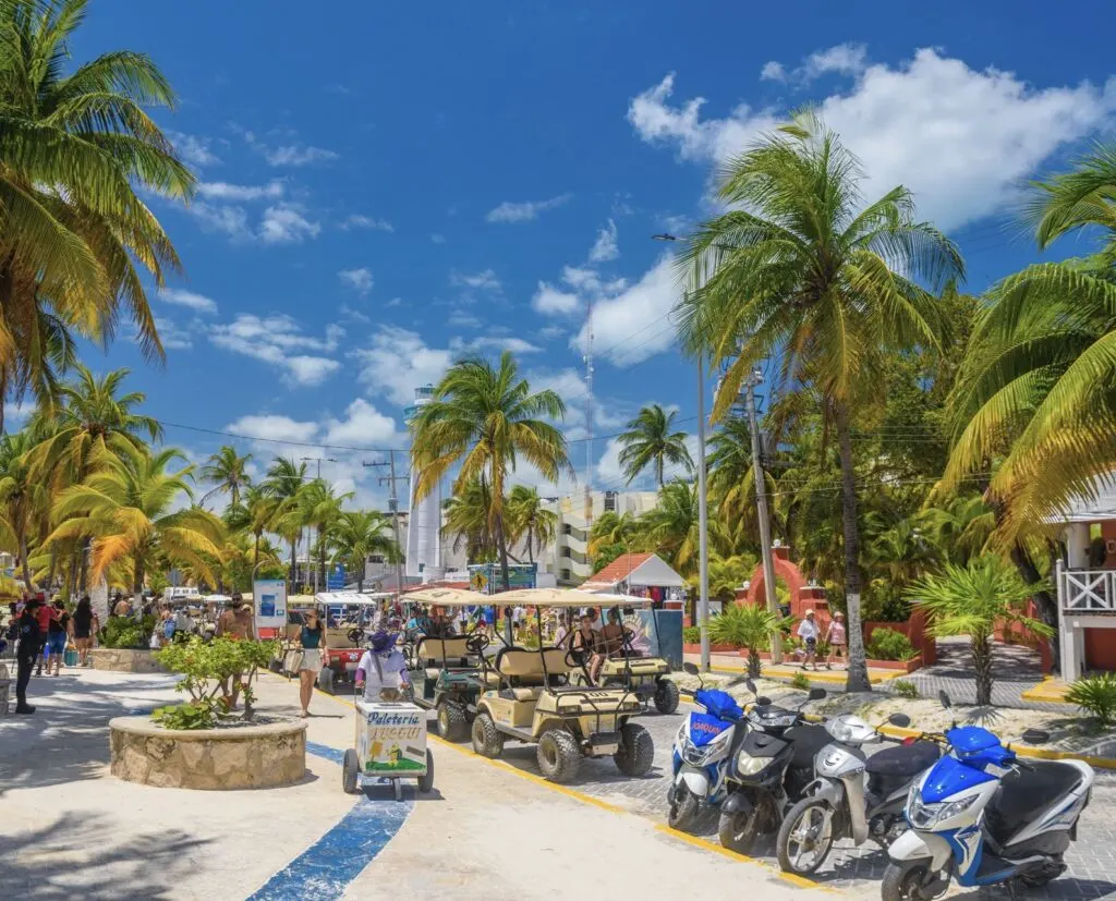 Golf Carts on Isla Mujeres