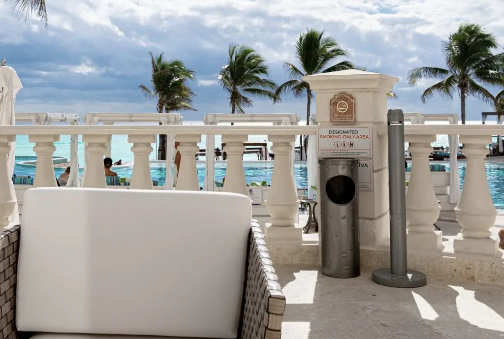 Resort smoking area