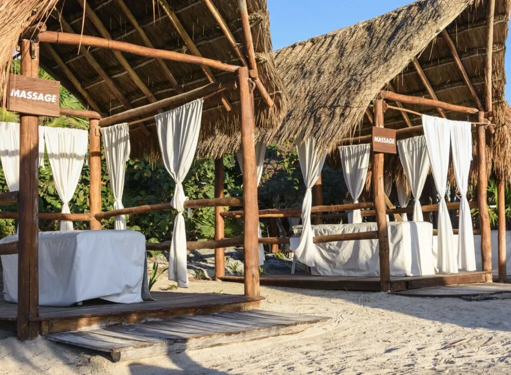 Massage on beach