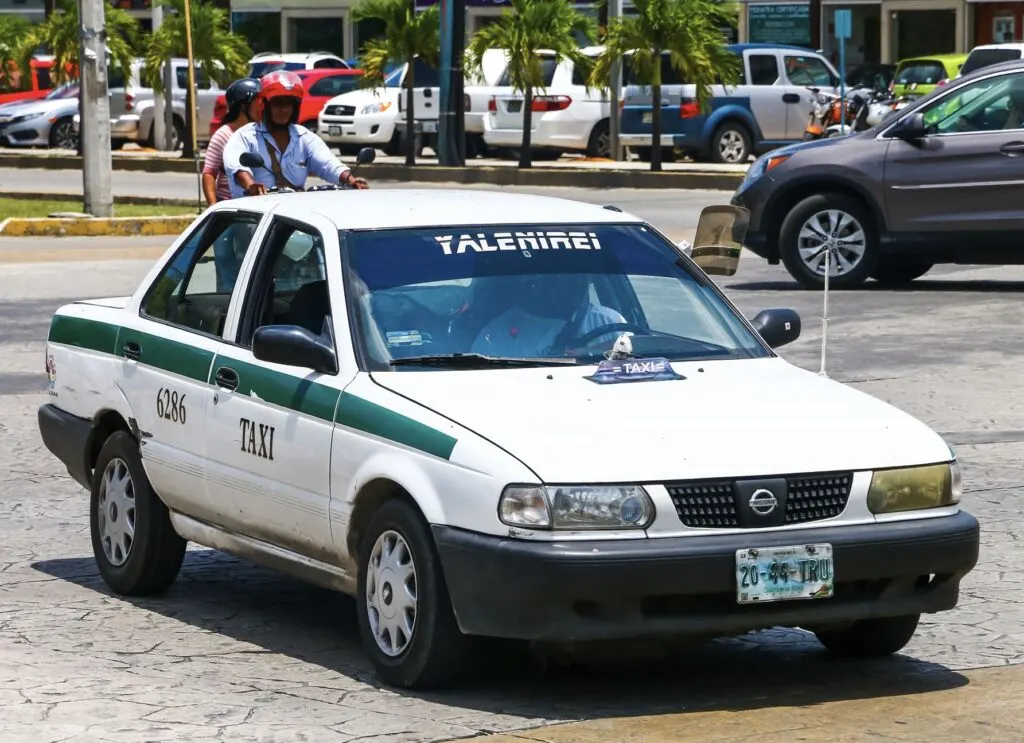 Older Cancun Taxi
