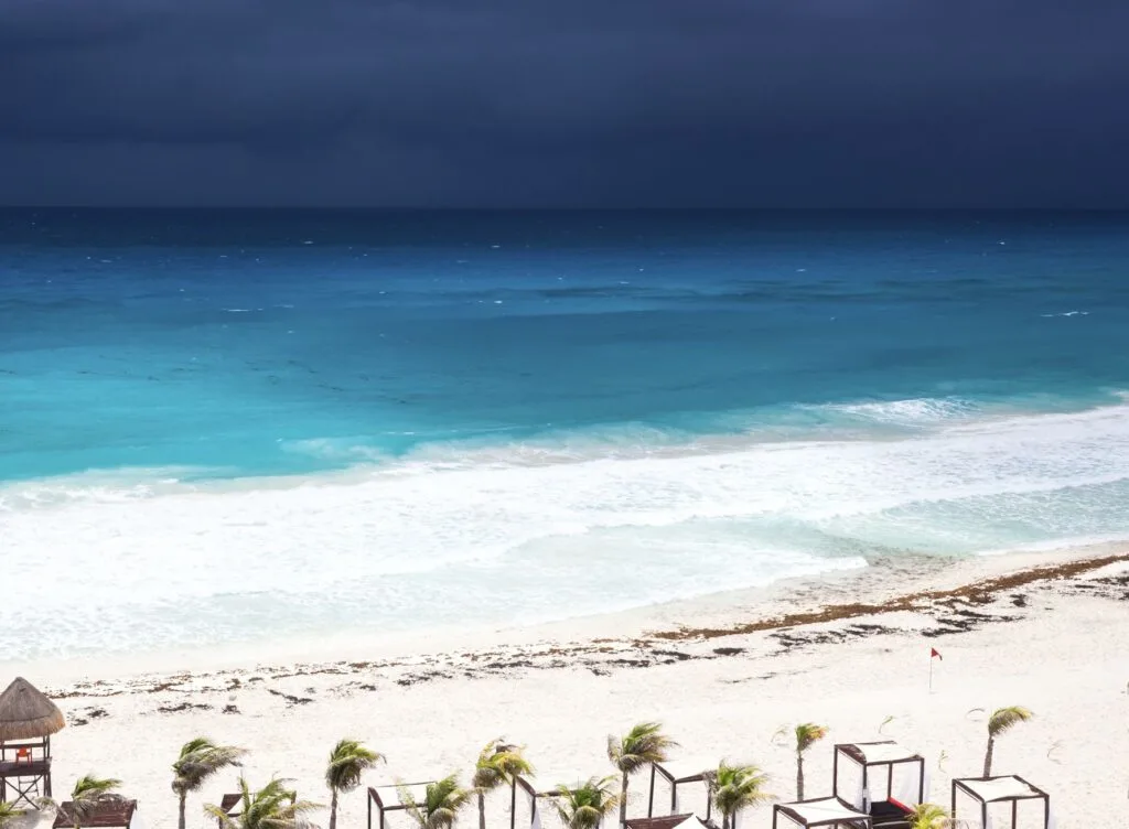 Cancun Storm clouds