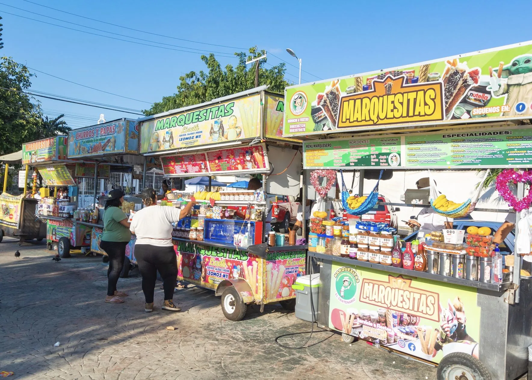 Food stands