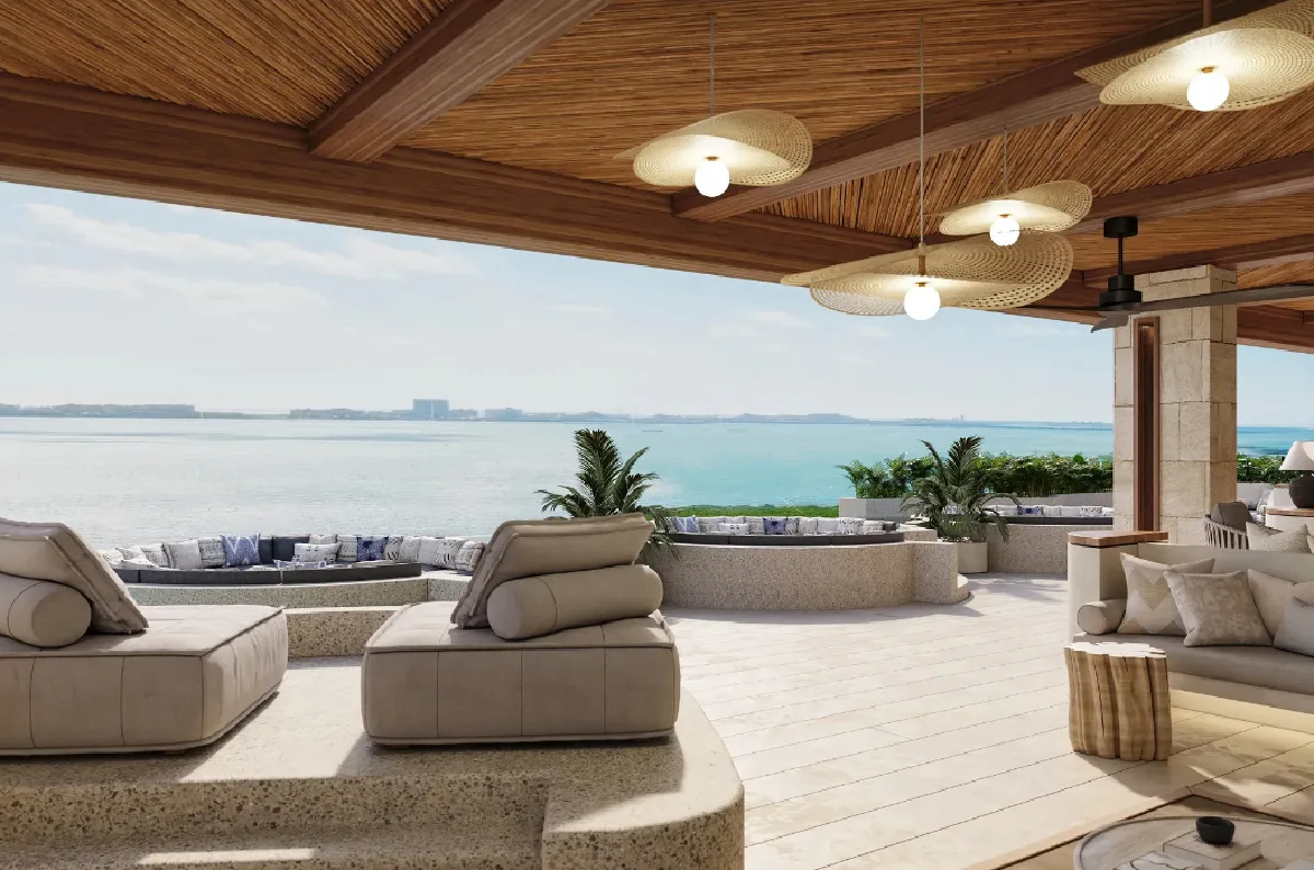 Secrets Mirabel Cancun Resort & Spa hangout area