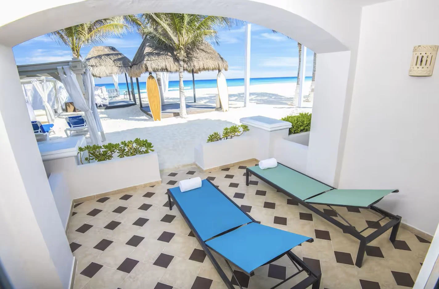 Beach front balcony