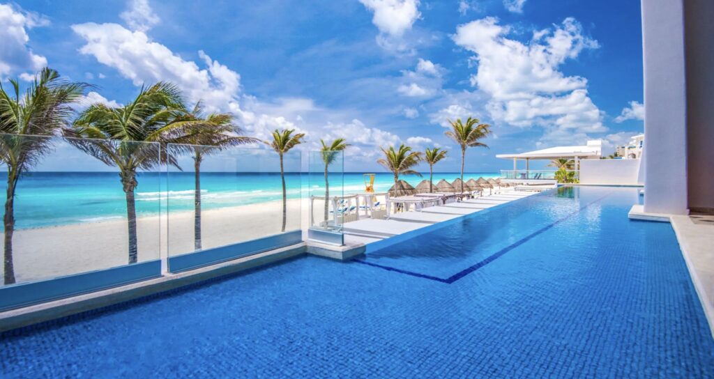 Beach front swim out