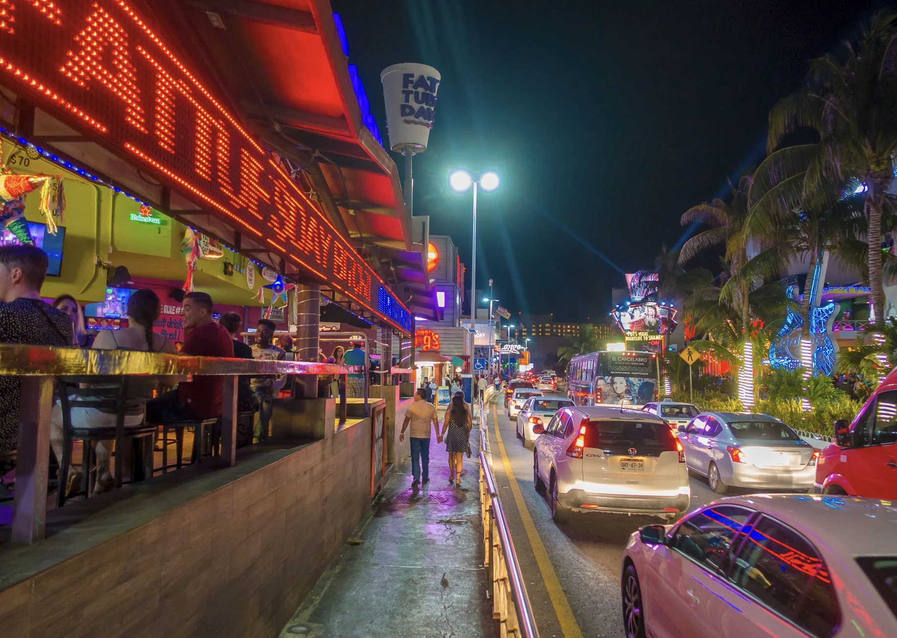 Punta Cancun Nightlife Party Zone