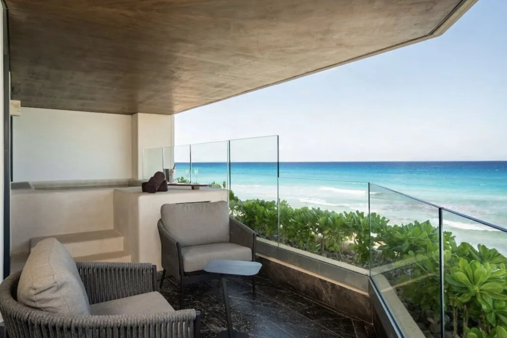 Secrets Mirabel Hot tub blacony suite