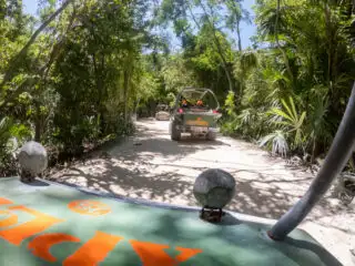 Cancun, Mexico -Xplor park amphibious vehicles. Xplor is an adventure park in Riviera Maya