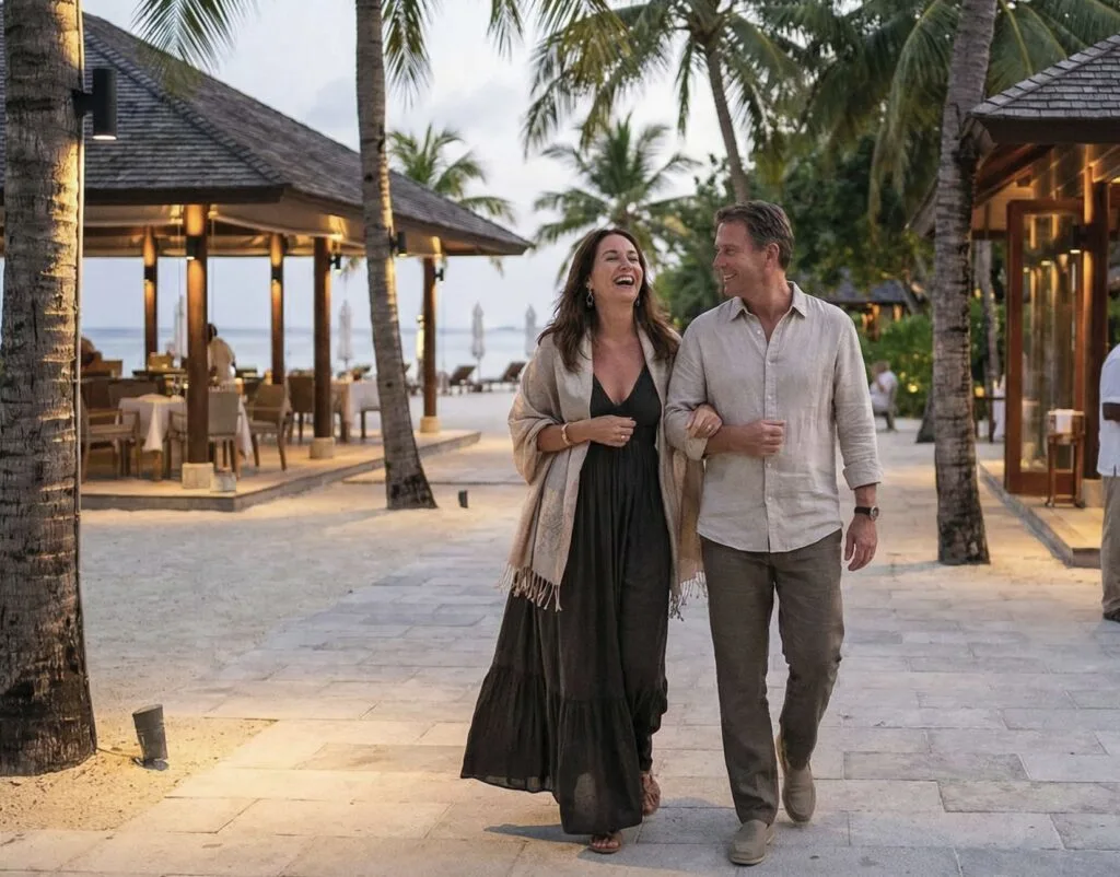 Couple headed to dinner