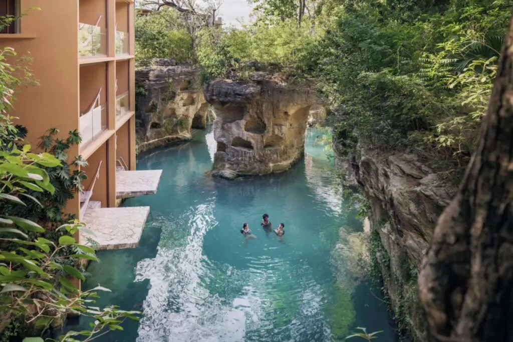 Hotel-Xcaret-River-Jump