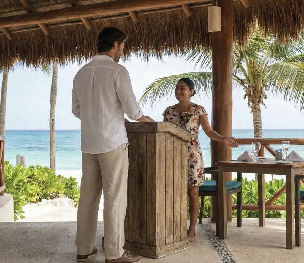 Pants linen Cancun resort