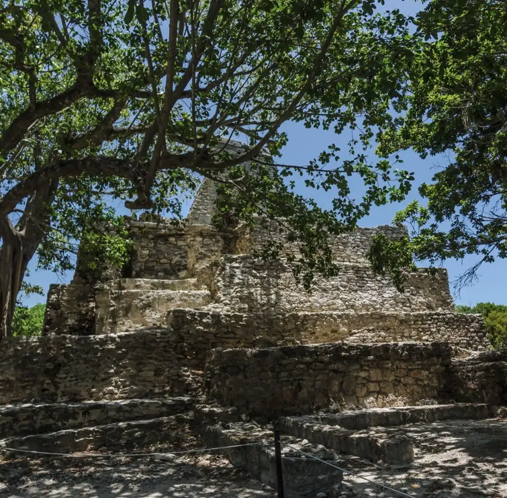 Shaded El Meco Mayan Ruins