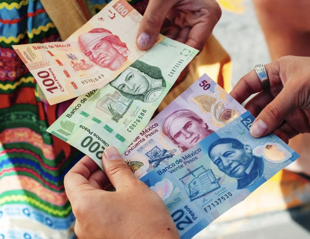 Mexican Pesos in Cancun